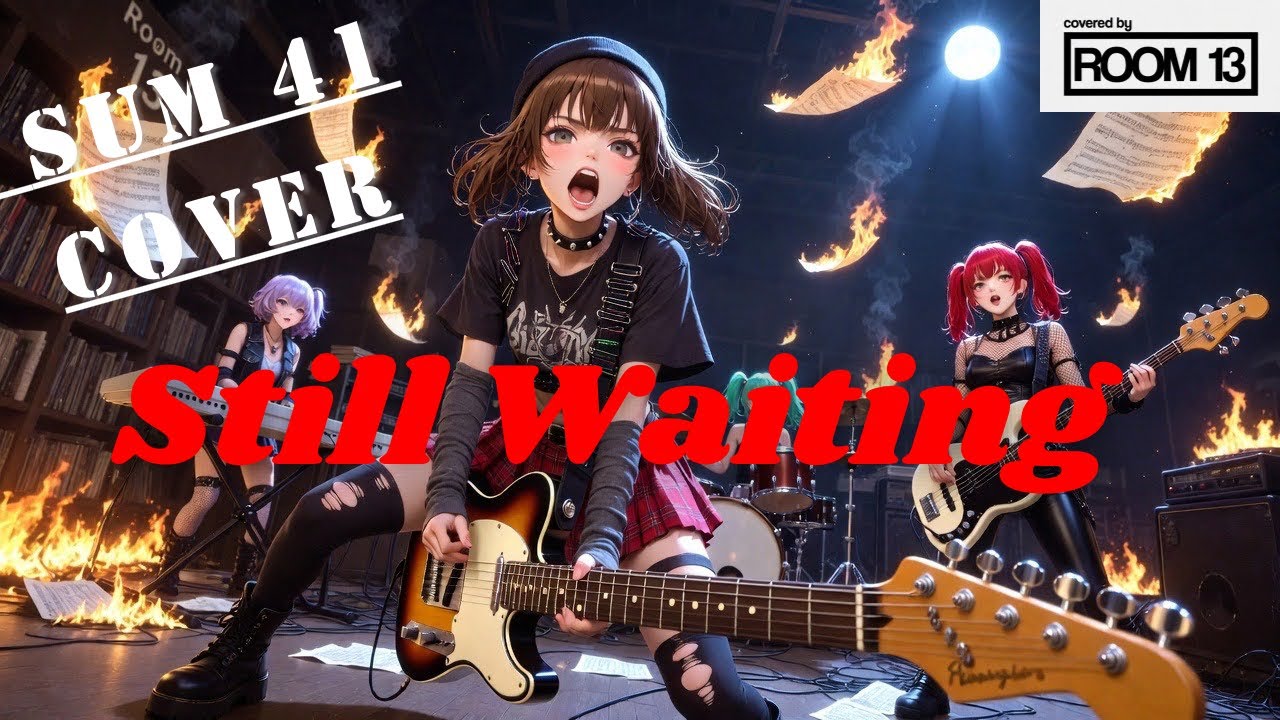Still Waiting - Sum 41 (Cover) / Japanese Girls Band plays PUNK ROCK!!  【Room 13】【SLIDE ANIMATION 】