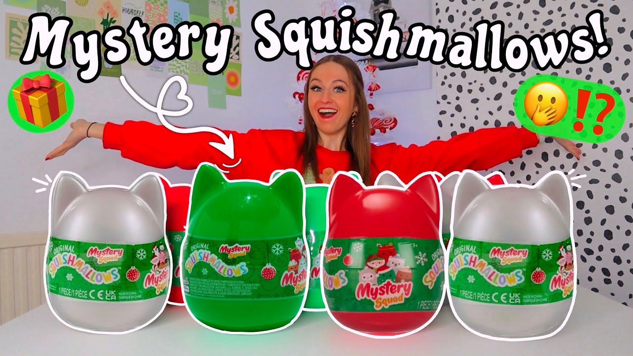 UNBOXING NEW *GIANT* MYSTERY CHRISTMAS SQUISHMALLOWS!!😍🎁🎅🏻⁉️(RARE GIFT SACK HUNT!!🫢✨🤞🏻)