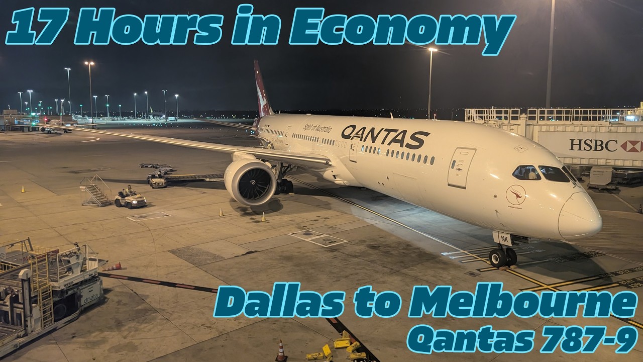 Qantas 787-9 Economy from Dallas to Melbourne