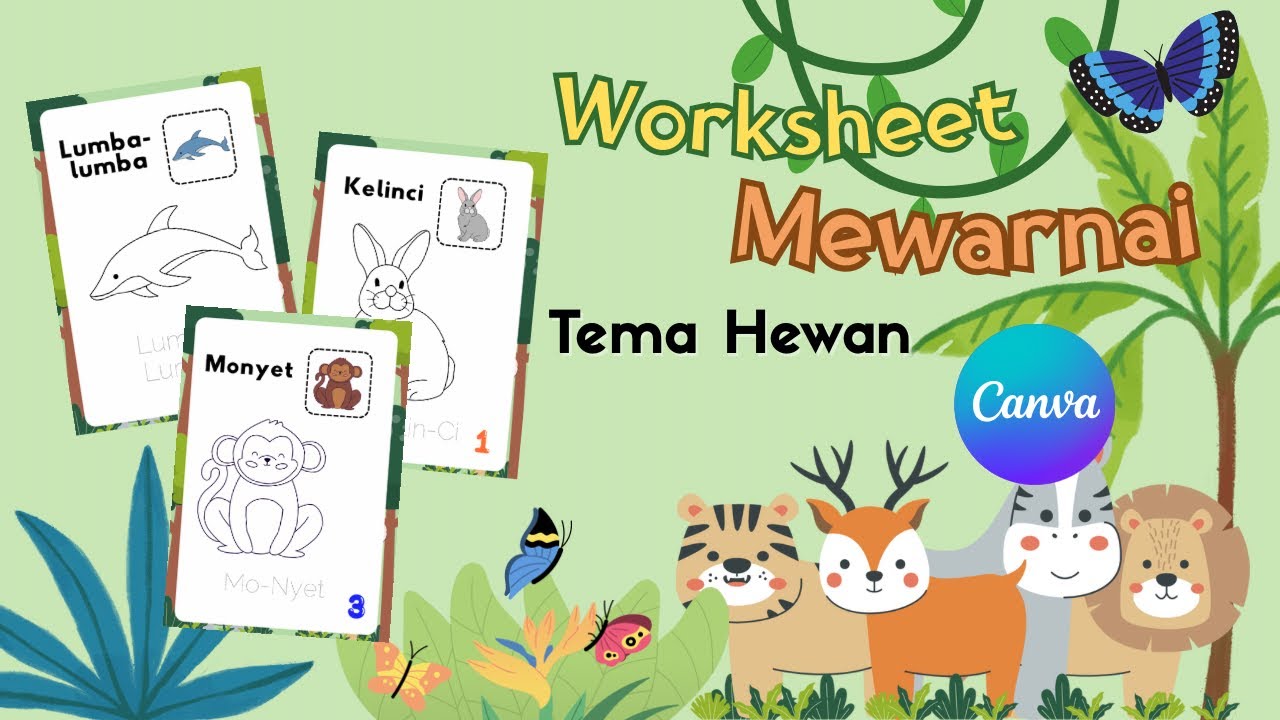 Membuat Worksheet Mewarnai di Canva Free Cocok untuk Pemula