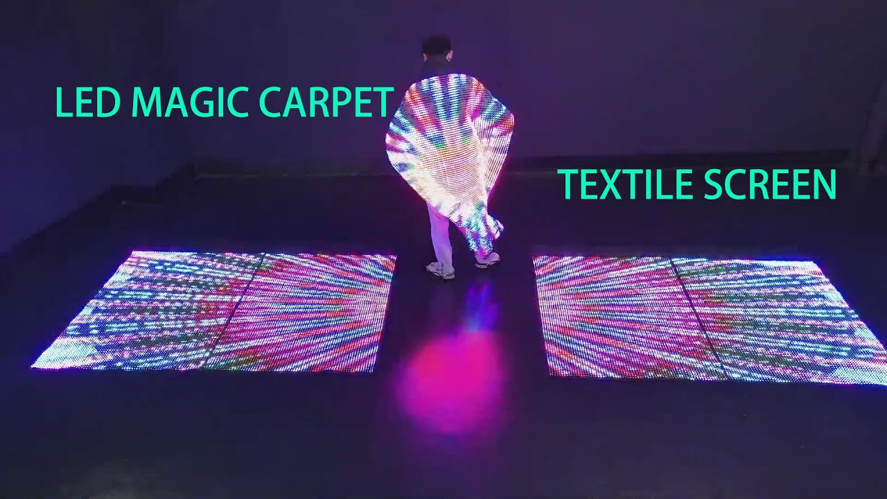 Magic LED carpet & textile screen & cloth screen