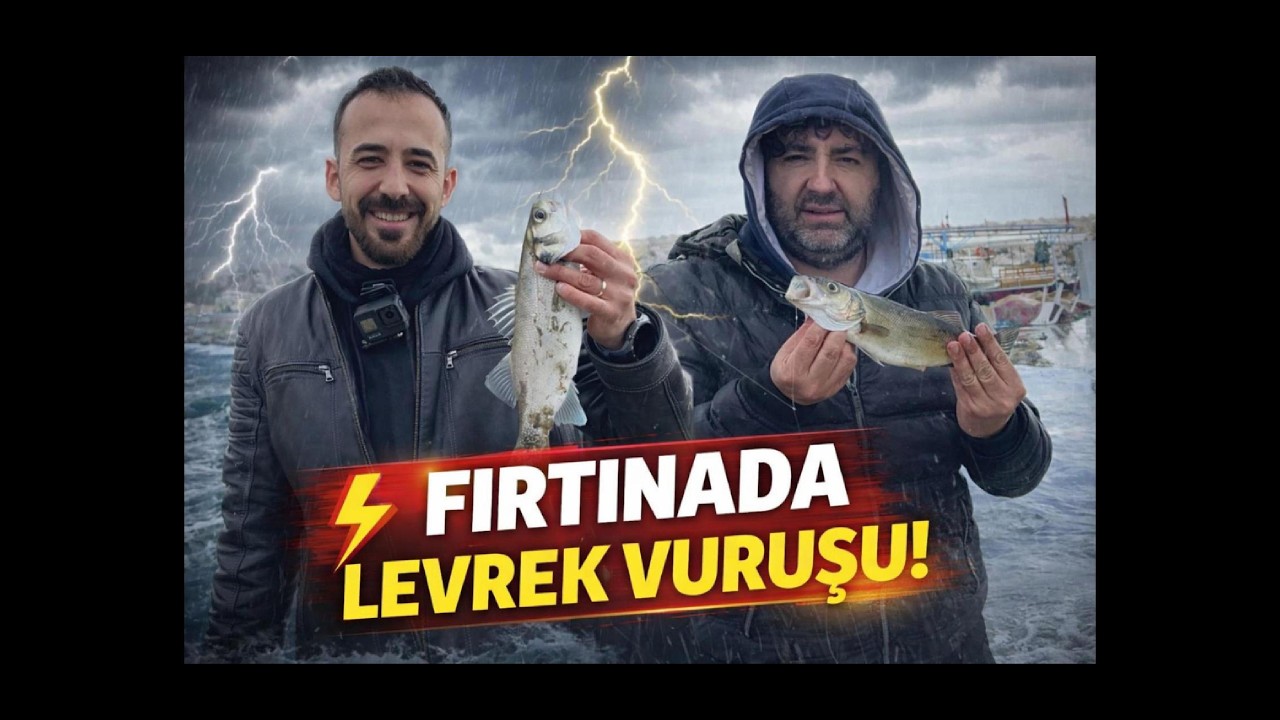 Adana Harbiş Levrek Avı! Fırtınada Sert Vuruş 🎣🔥