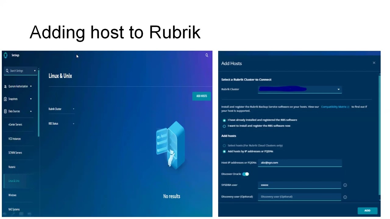 Oracle backup Configuration #Rubrik Backup #RSC #Rubrik Backup Technology#Rubrik Backup and training