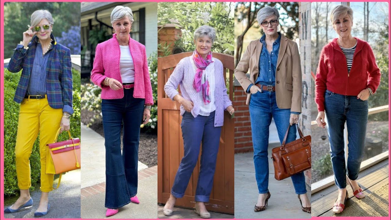 Естественная красота для женщин старше 50, 60 и 70 лет | Новые модные тенденции для женщин | Весе...