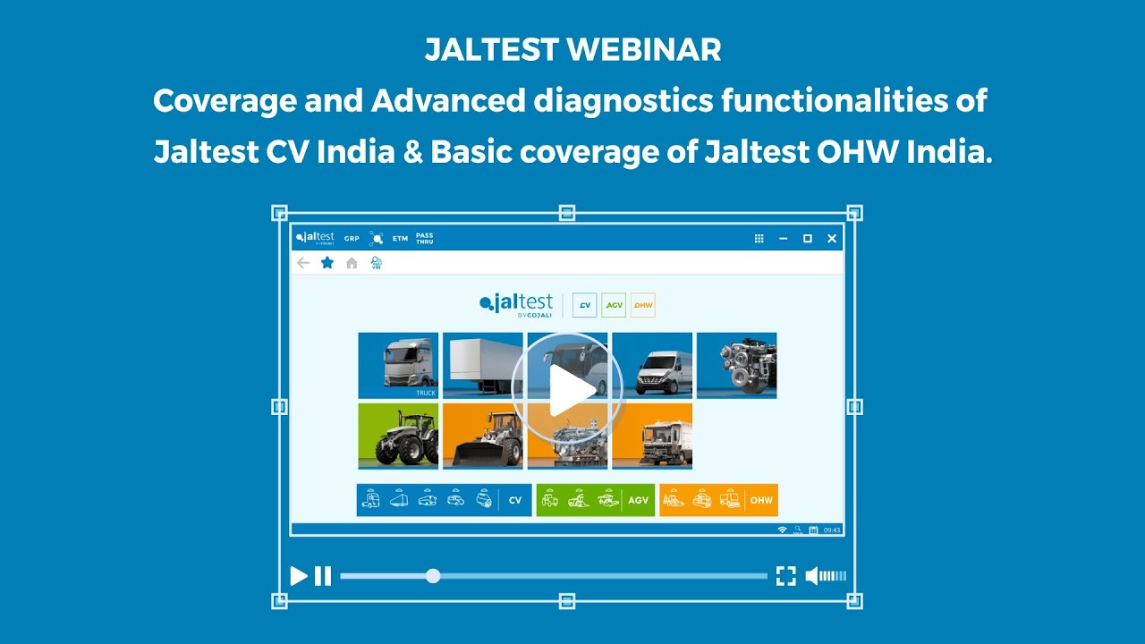 JALTEST WEBINAR | Jaltest India: Commercial Vehicles & Off-Highway Vehicles