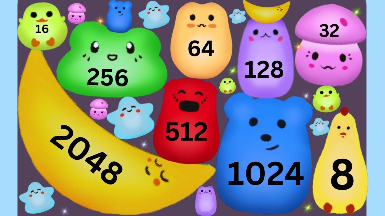 SUPER MERGE MANIA 2048 (Puzzle game, evalution creatures)#gameparkarea #games #puzzlegame #gaming