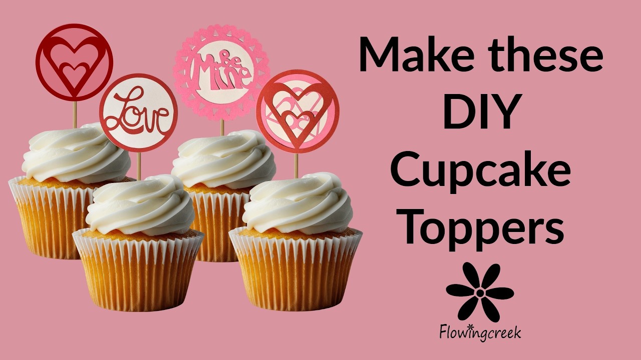 Romantic Cupcake Toppers DIY | Wedding & Valentine