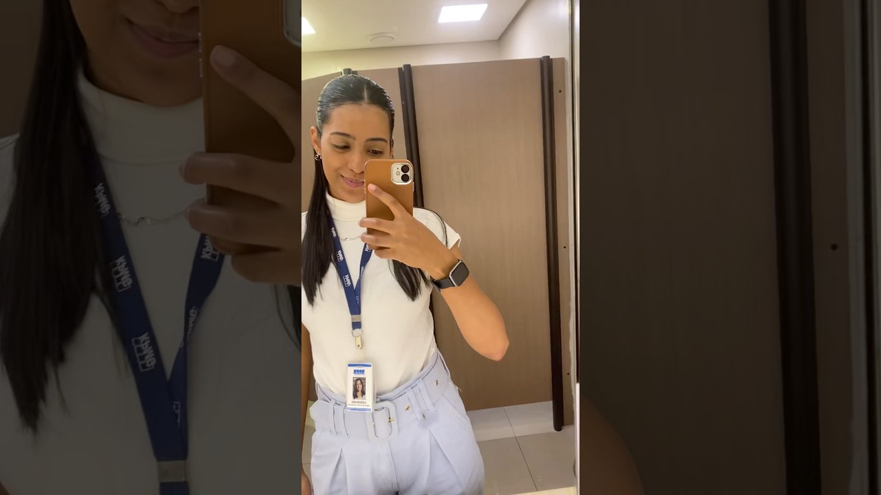 Vlog de uma auditora trabalhando no presencial 🤎 #vlog #clt #presencial #shorts