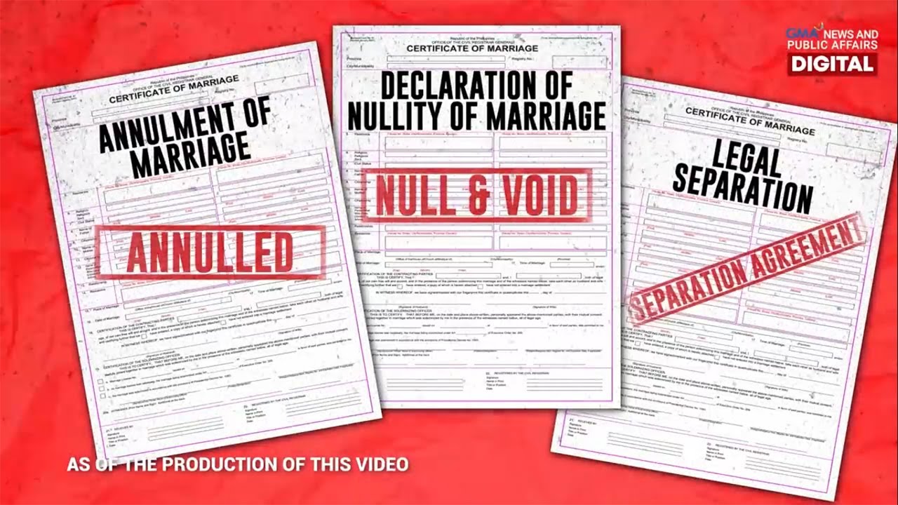 Ano ang pagkakaiba ng annulment,declaration of nullity of marriage at legal separation?|Need to Know