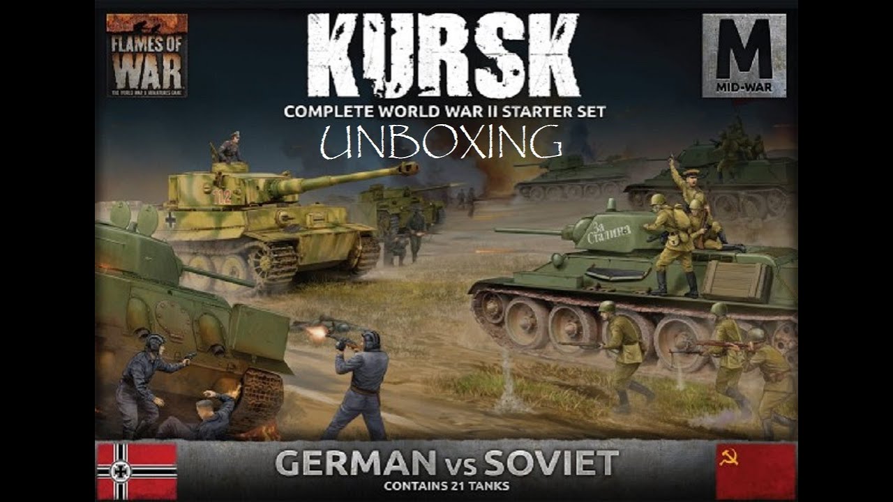 Flames of War: Kursk Starter Set Unboxing deutsch