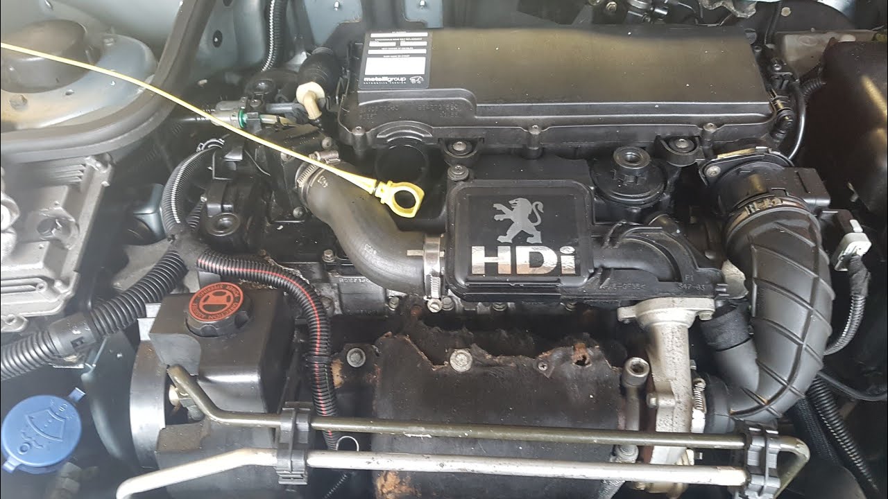 Peugeot 206 1.4 hdi chgt joints injecteur bougie prechauff. et support moteur 1er partie