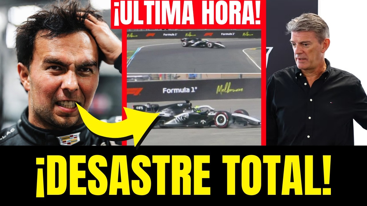 ¡ÚLTIMO MOMENTO! CHECO PÉREZ a 4 SEGUNDOS: El DESASTRE de Cadillac en Australia 😱