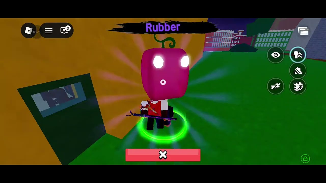 Playing blox fruit