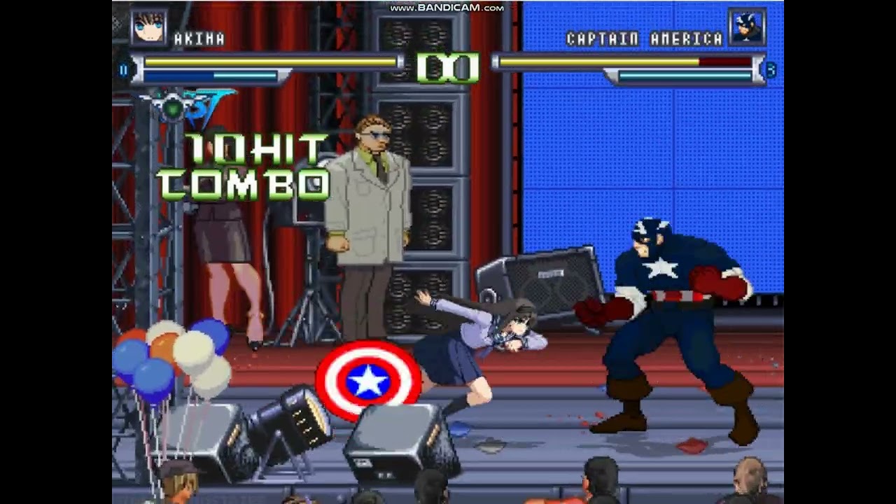 MUGEN Akiha Tohno vs Captain America