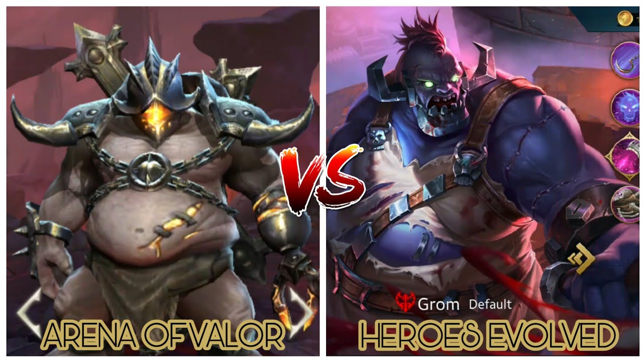 HEROES EVOLVED VS ARENA OF VALOR | COMPARISON ❤