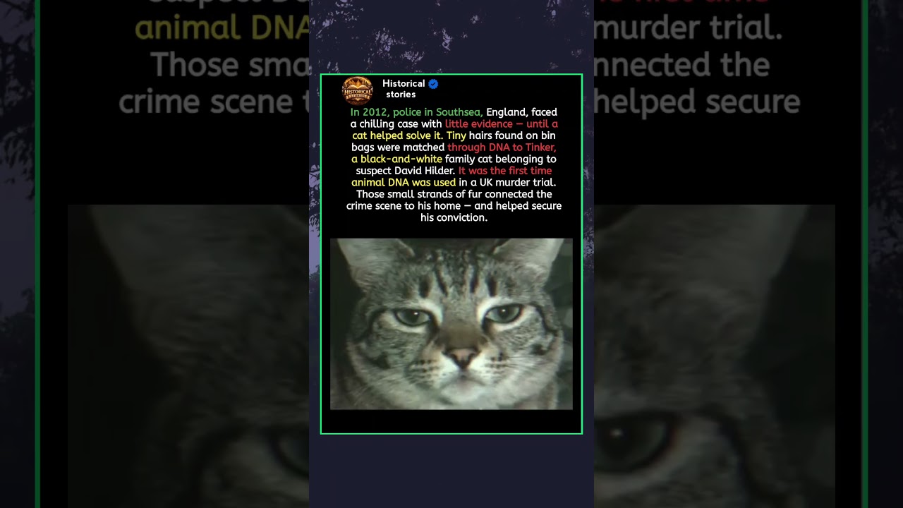 The Cat That Solved a Murder Case#TrueCrime #ForensicScience