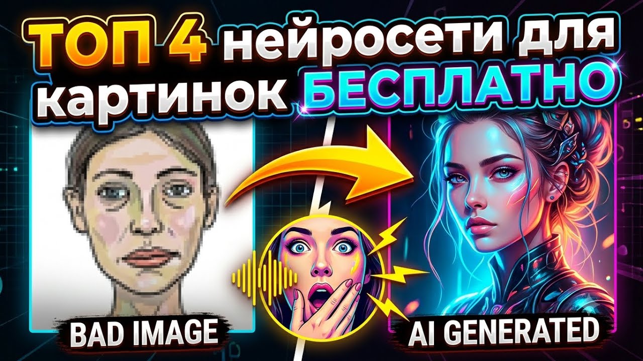 ТОП 4 бесплатные нейросети для генерации изображений в 2026 (от худшей к лучшей)