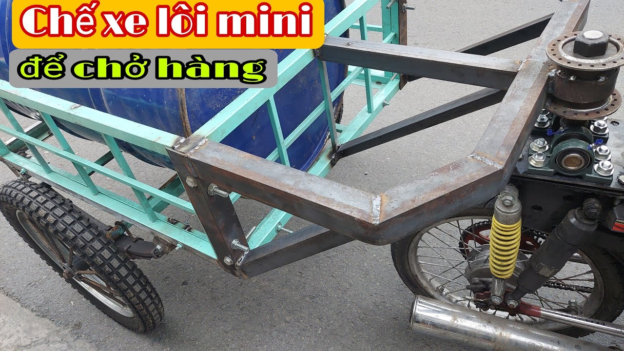 Hướng dẫn chế xe lôi _vừa rẻ vừa tiện lợi để chở hàng.#25