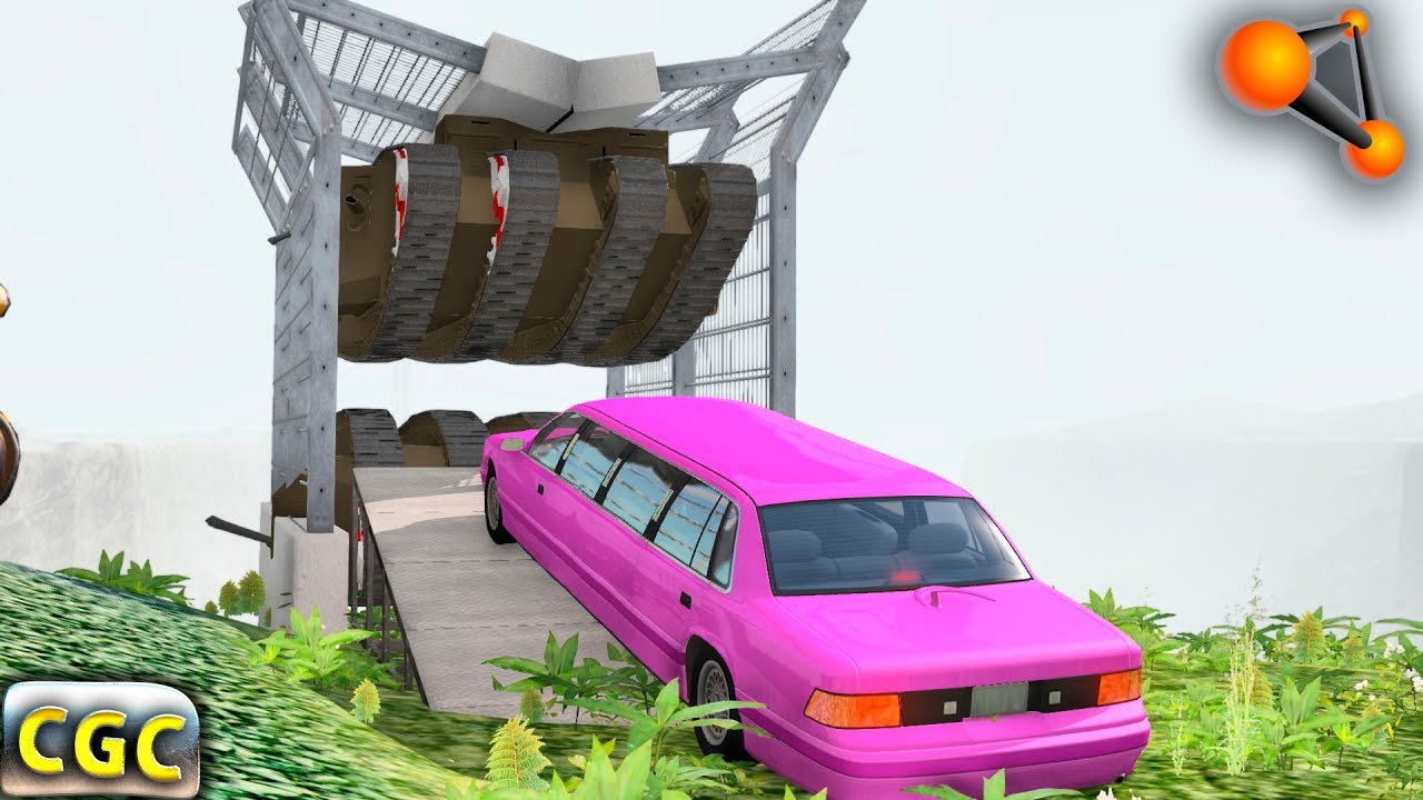 BeamNG Drive Car Recycling Facility Flattener (pressing machines, smashing)