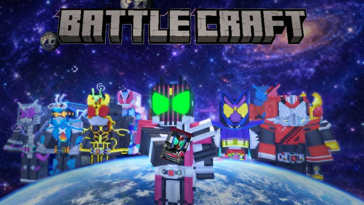 ADDON NEW UPDATE KAMEN RIDER BATTLE CRAFT V4 ADDON  MINECRAFT 1.21+