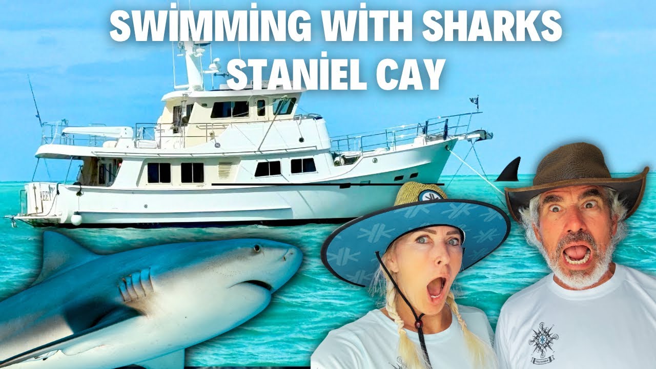 Staniel Cay Adventure: Mooring Mayhem, Swimming with Sharks & Gale-Force Potty Drama #trawlerlife 