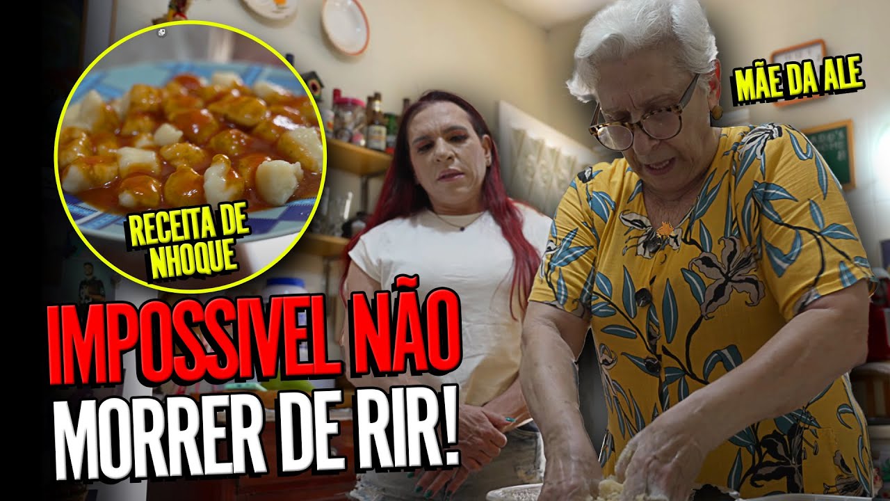 UM DIA COM A MÃE DA ALÊ GRIMALDI - IMPOSSÍVEL NÃO RIR