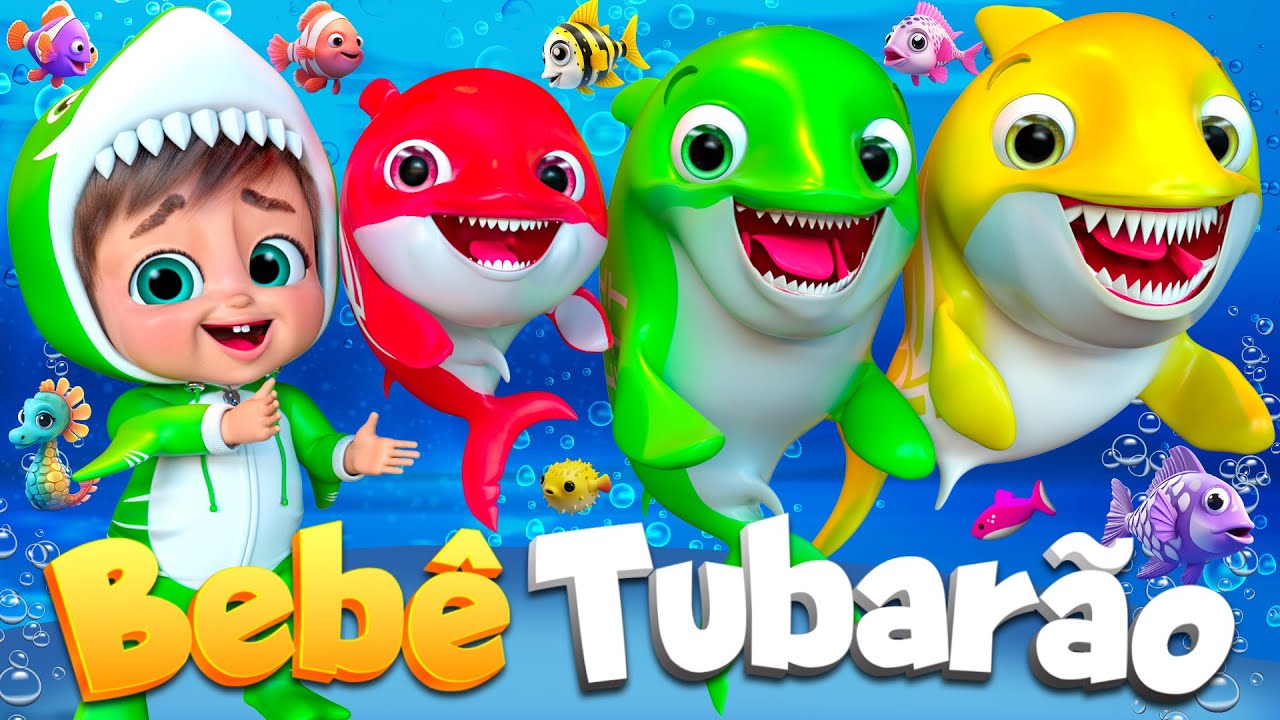 Bebê Tubarão Diversão no Oceano  @SuperLucaPortugues #rimasinfantis #musicasinfantis