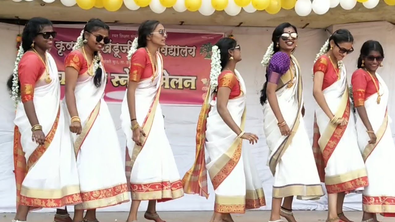 Sami Shriwalli Sinnato Malam pitah South Indian remix song dance by college girls
