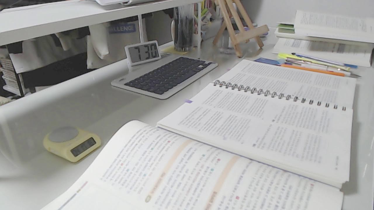 [26.02.20] Study with me l 정신집중 l 빗소리asmr