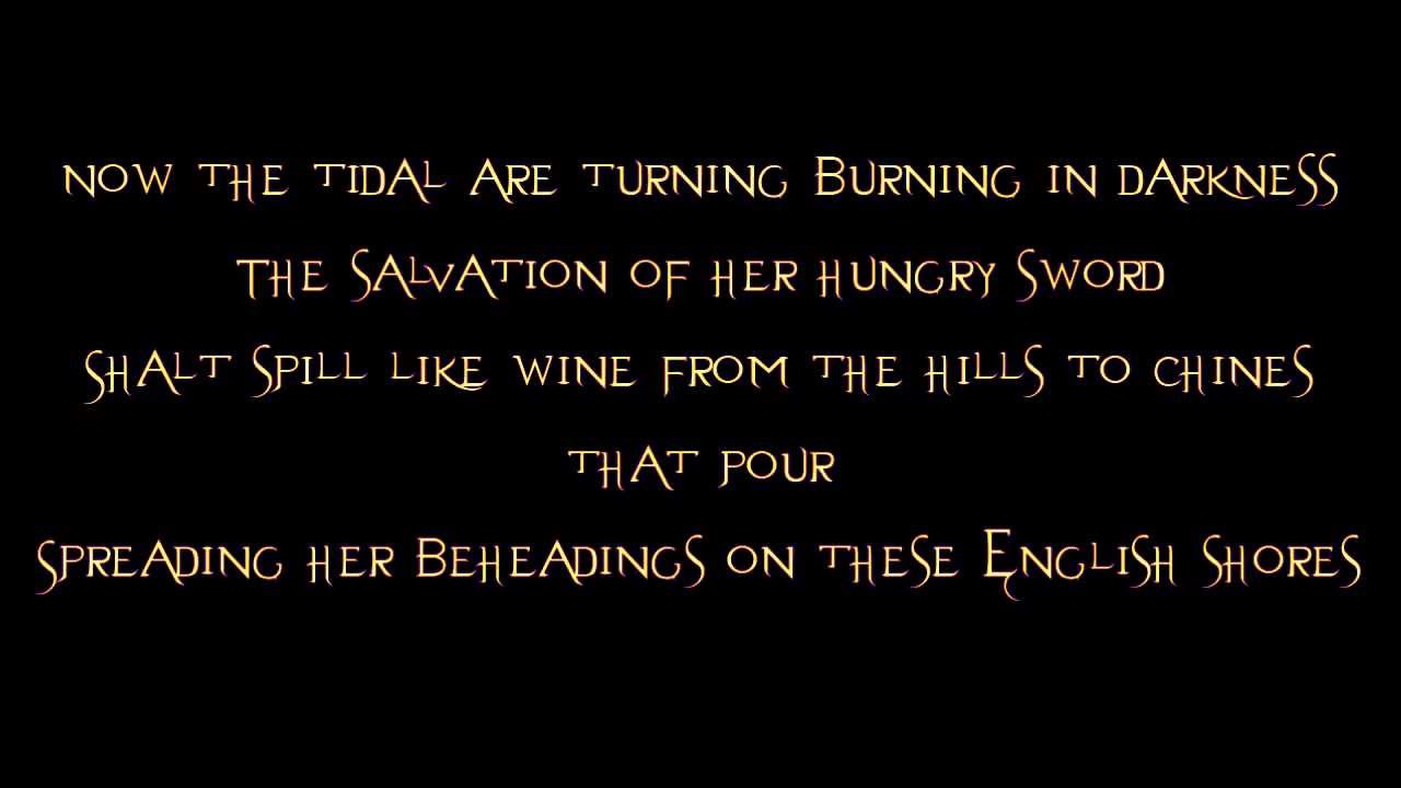 Cradle of Filth - English Fire HD (Lyrics)
