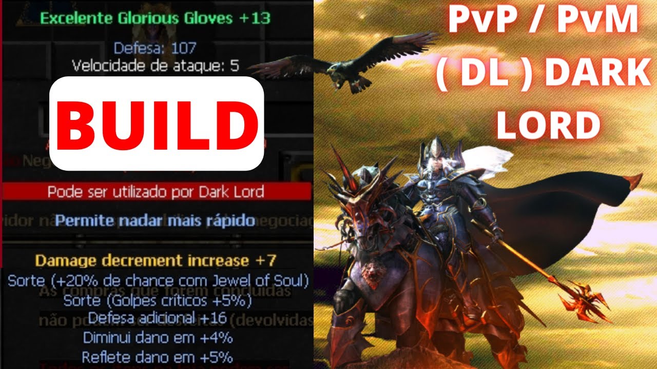 MUCABRASIL Imperdível Dicas De Build Para Dark Lord / PvP / Boss / Pvm /Set Ancient/Capa add ignore