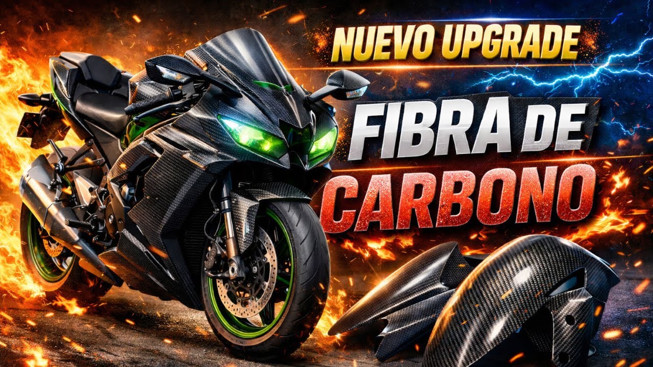 🔥🏍️ Upgrade de Fibra de Carbono para mi Kawasaki ZX6R 😍