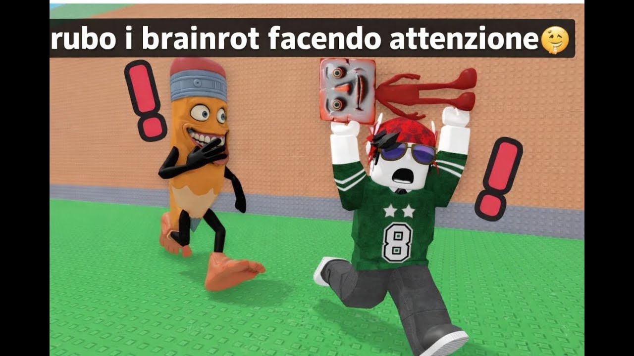 Rubo i brianrot facendo attentione!!! #roblox #stealabrainrot