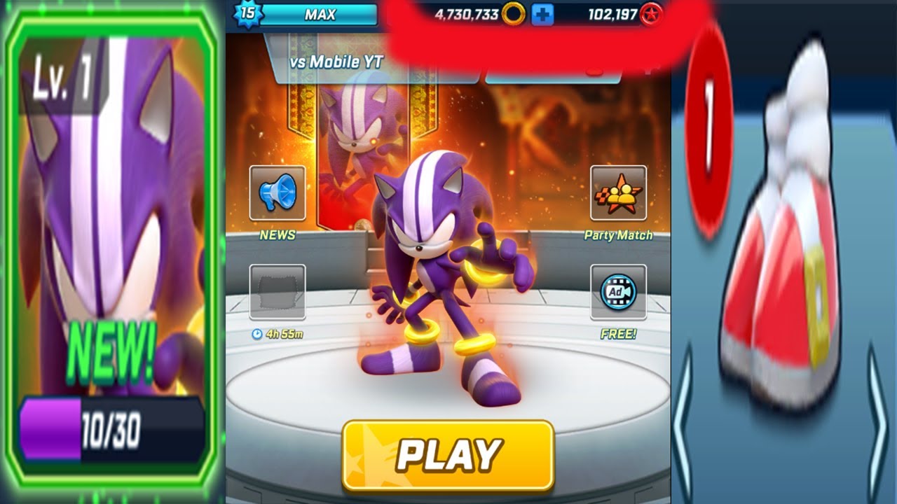 Sonic Forces Speed ​​Battle — Совершенно новый игрок — Darkspine Sonic — Первая победа — Все 66 п...