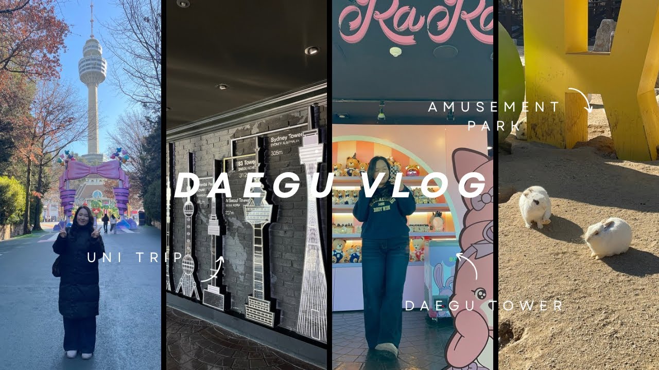 Daegu vlog🇰🇷🎠| E-WORLD amusement park, uni trip & funny moments