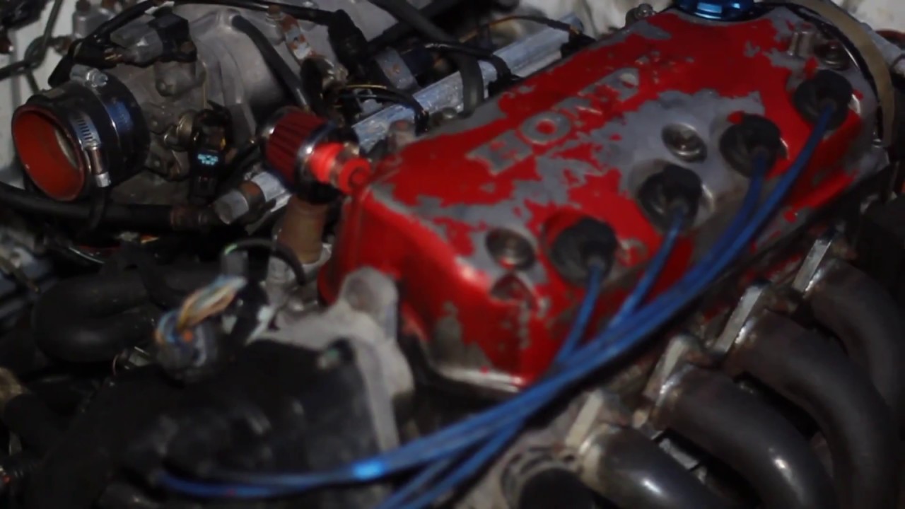 Ek hatch with d16 single cam finally starts and I fail at using a camera.