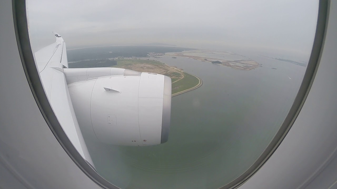 Finnair A350-900 AY131 Landing into Singapore Changi Rwy 20R