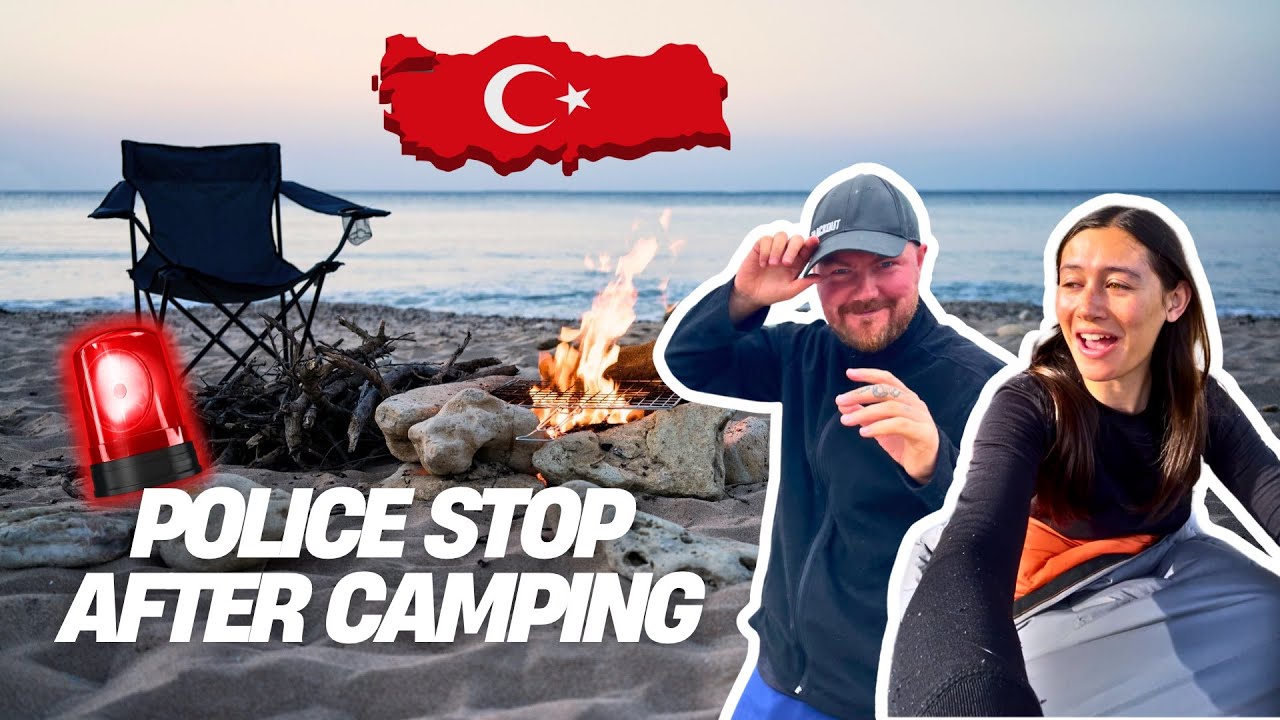 Camping on the Beach in Türkiye… Then Stopped by Police the Next Day