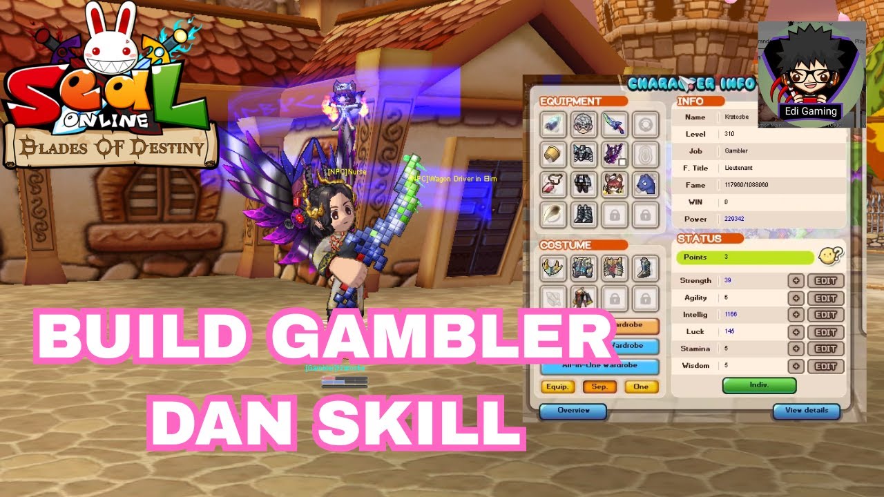 [Seal Online BOD] 🔴Build Gambler Untuk Boma Dan Cara Main di Boma #mediashareonn