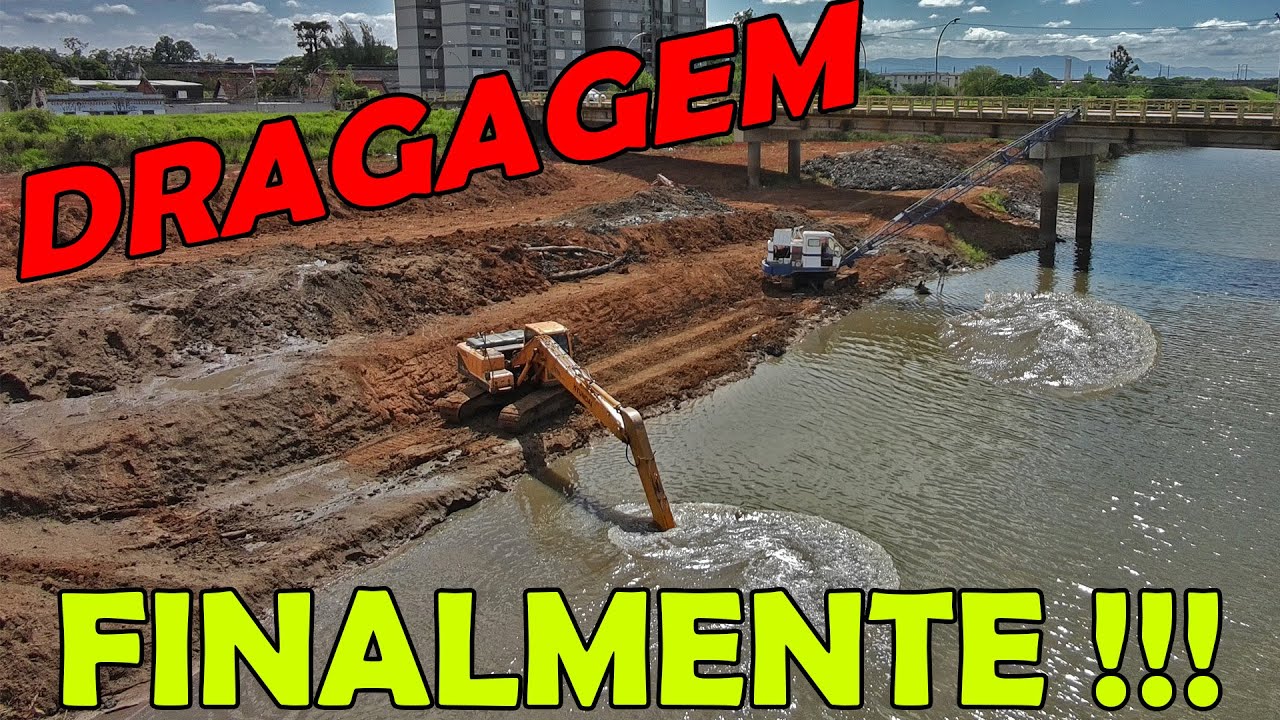 Rio dos Sinos Limpeza e Dragagem 26/03/2025 contra Enchentes