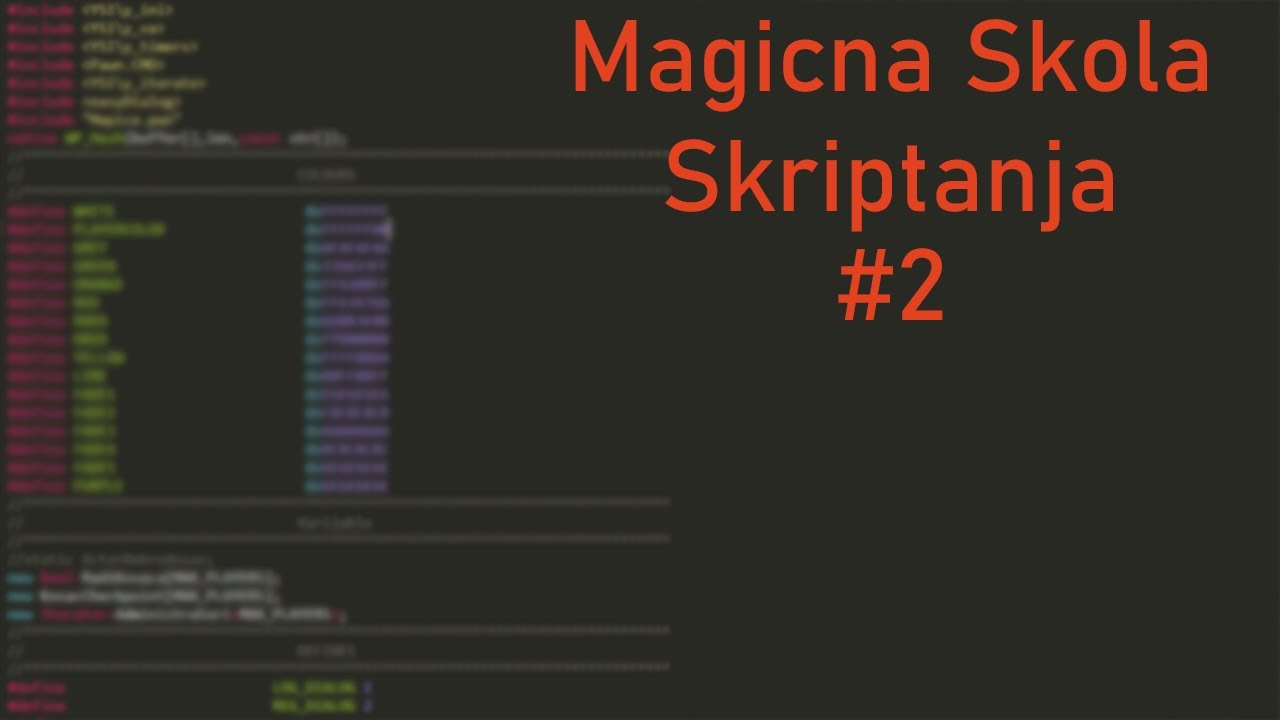 Tipovi Promenljivih - Magicna Skola Skriptanja ( #2 )