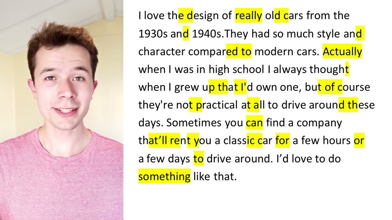 American English Connected Reading | IELTS Topic: Describe an object you find particularly beautiful