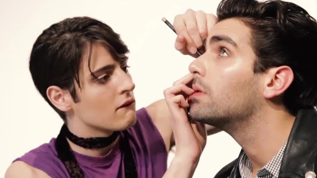 Harry and Peter Brant Give a &ldquo;Guy Makeup Makeover&rdquo; | Teen Vogue