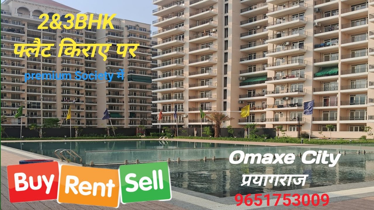🏡 2/3 BHK Flats for Rent in Omaxe Aananda, Naini | Prayagraj