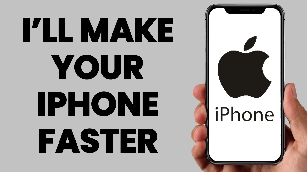 Give me 5 minutes and I’ll make your iPhone Faster