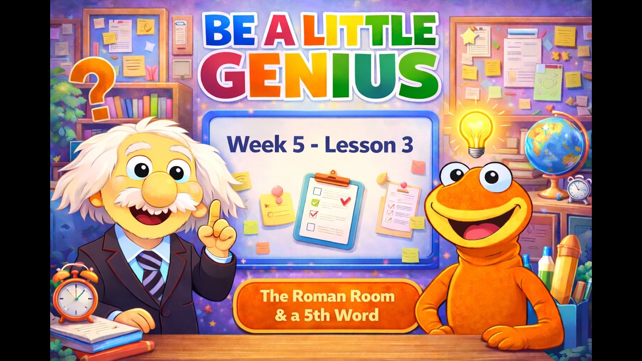 Be a Little Genius - Season 1 Week 5 Lesson 3 - The Roman Classroom & a 5th Word