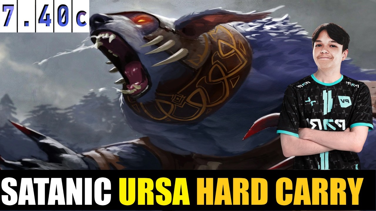 🤯SATANIC[URSA] HC 7.40c- DOTA 2 HIGHEST MMR MATCH#dota2gameplay #dota2  #dota
