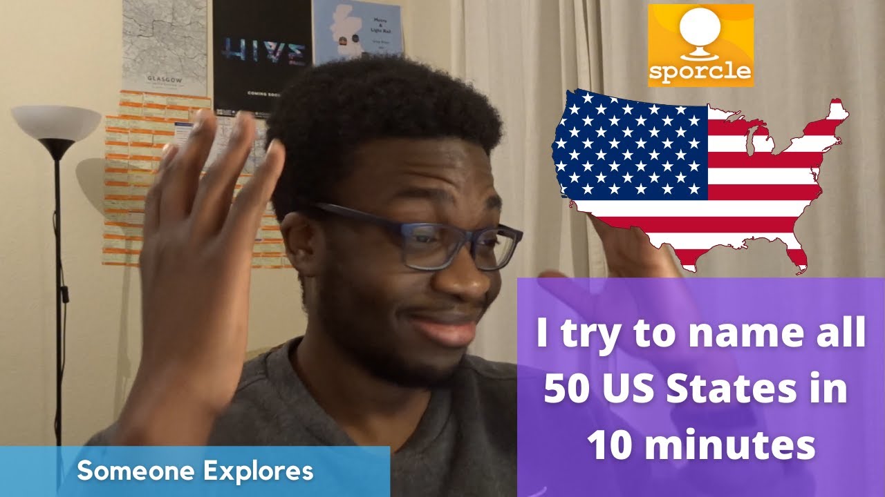 British Student Tries To Name All 50 US States In 10 Minutes