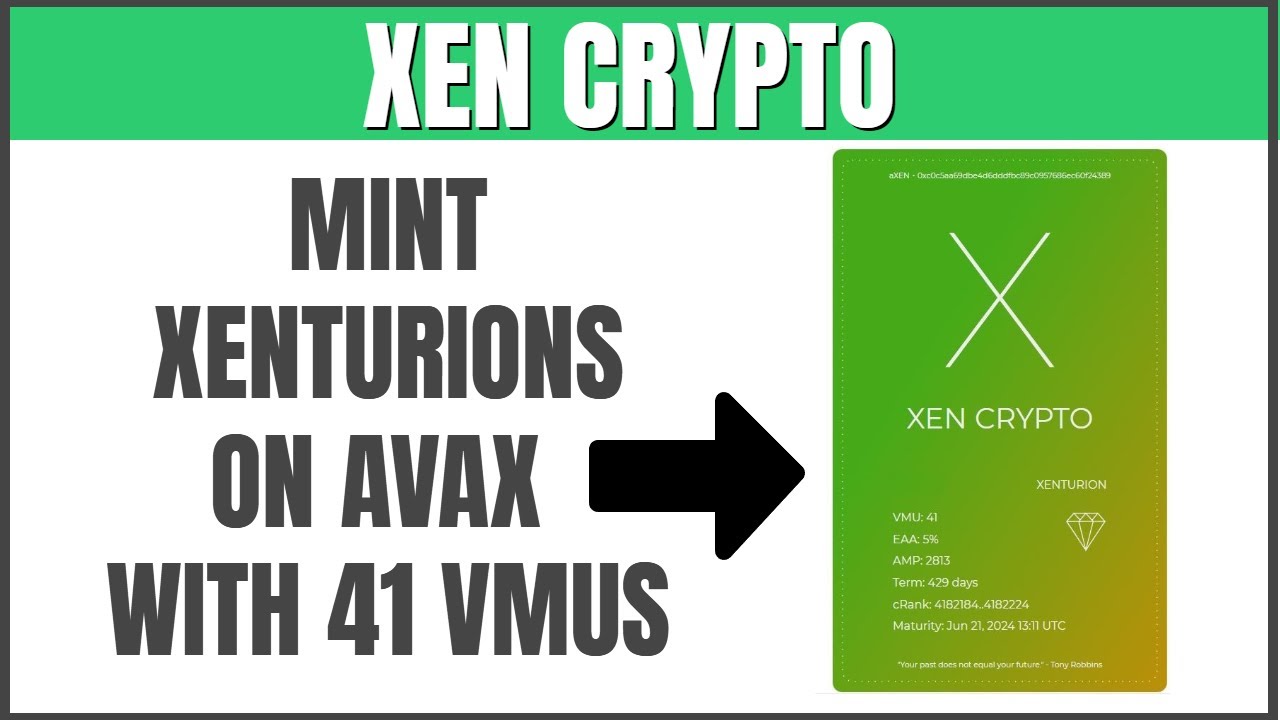 Mint 41 VMU Xenturions on AVAX Xen Crypto