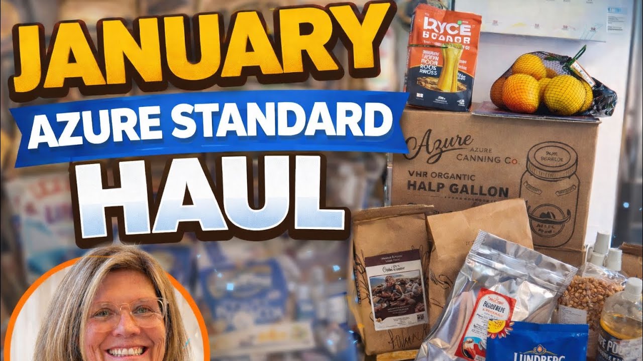 Azure Standard January Haul | Pantry Shopping for a No-Spend Month